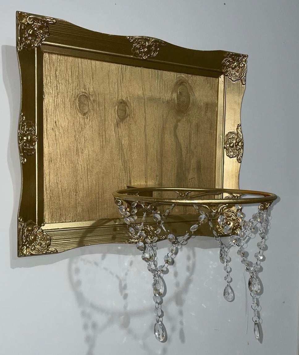 Framed Basketball Hoop, "GOLD MAMBA" (SOLD)