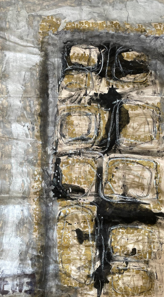 "INDUSTRIAL" Acrylic on stretched canvas