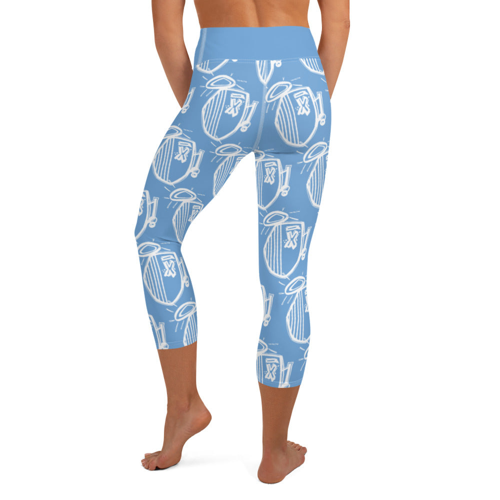 Yoga Capri Leggings, "ANGEL"