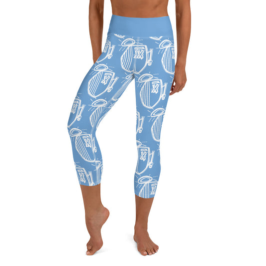 Yoga Capri Leggings, "ANGEL"