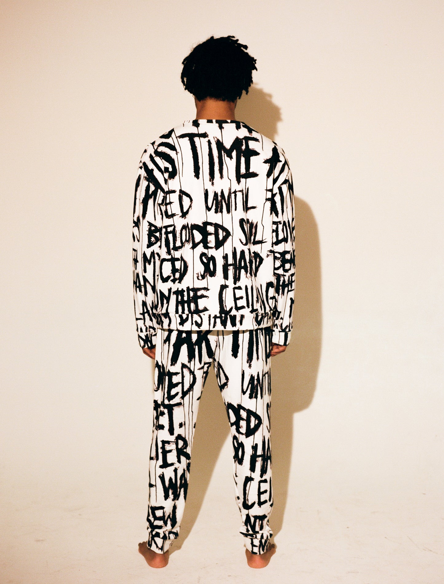 All Over Print Joggers, "ETTE POEM"