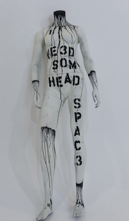 Guillotine. Mixed Media (Acrylic on Mannequin). 